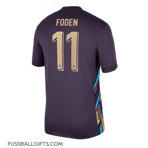 England Phil Foden #11 Fußballbekleidung Auswärtstrikot EM 2024 Kurzarm